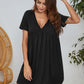 V-Neck Short Sleeve Lounge Dress