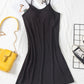 Round Neck Spaghetti Strap Cami Dress with Bra