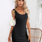 Scoop Neck Sleeveless Bodycon Dress