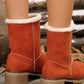 Thermal Fuzzy Block Heel Boots