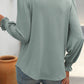 Square Neck Long Sleeve Top