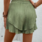 Tied Layered High Waist Shorts