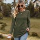 Ribbed Round Neck Long Sleeve Tee