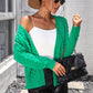 Open Front Long Sleeve Cardigan