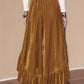 Slit Ruffled Wide Leg Pants