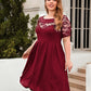 Plus Size Ruched Round Neck Short Sleeve Dress