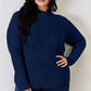 Basic Bae Full Size Ribbed Mock Neck Long Sleeve T-Shirt