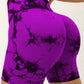 Tie-Dye High Waist Active Shorts