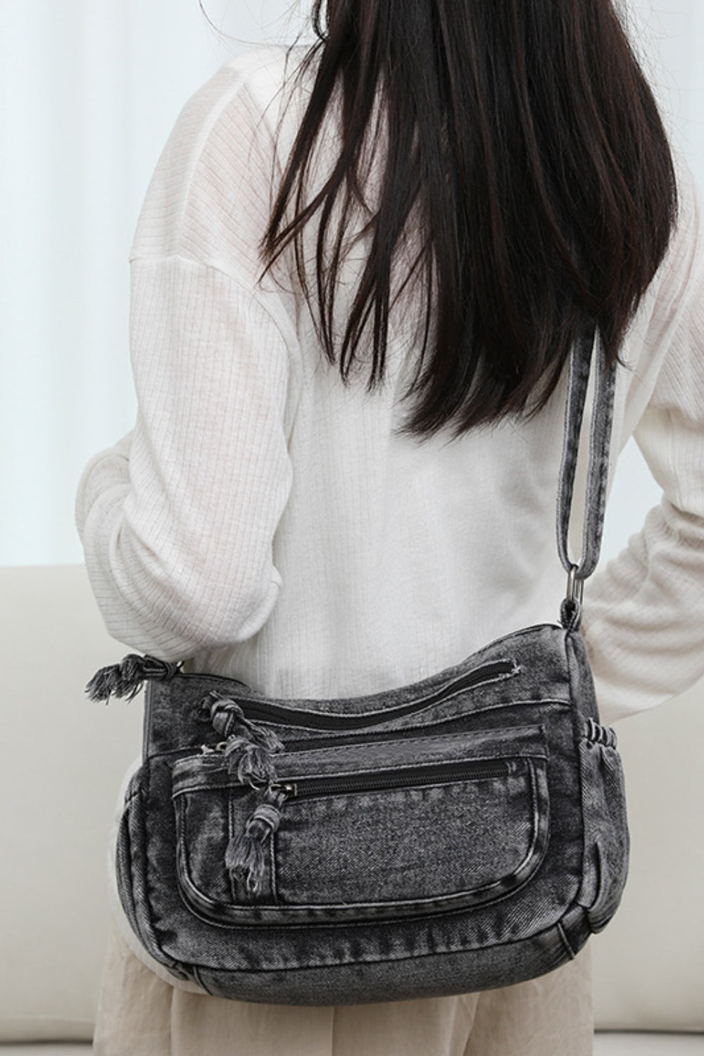 Denim Crossbody Bag