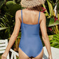 Square Neck One-Piece Swimwear