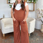 Double Take Full Size Sleeveless Wide Leg Jumpsuit with Pockets