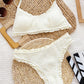 Frill Textured Spaghetti Strap Two-Piece Swim Set