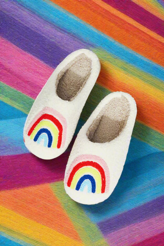 MMShoes Rainbow Plush Slipper