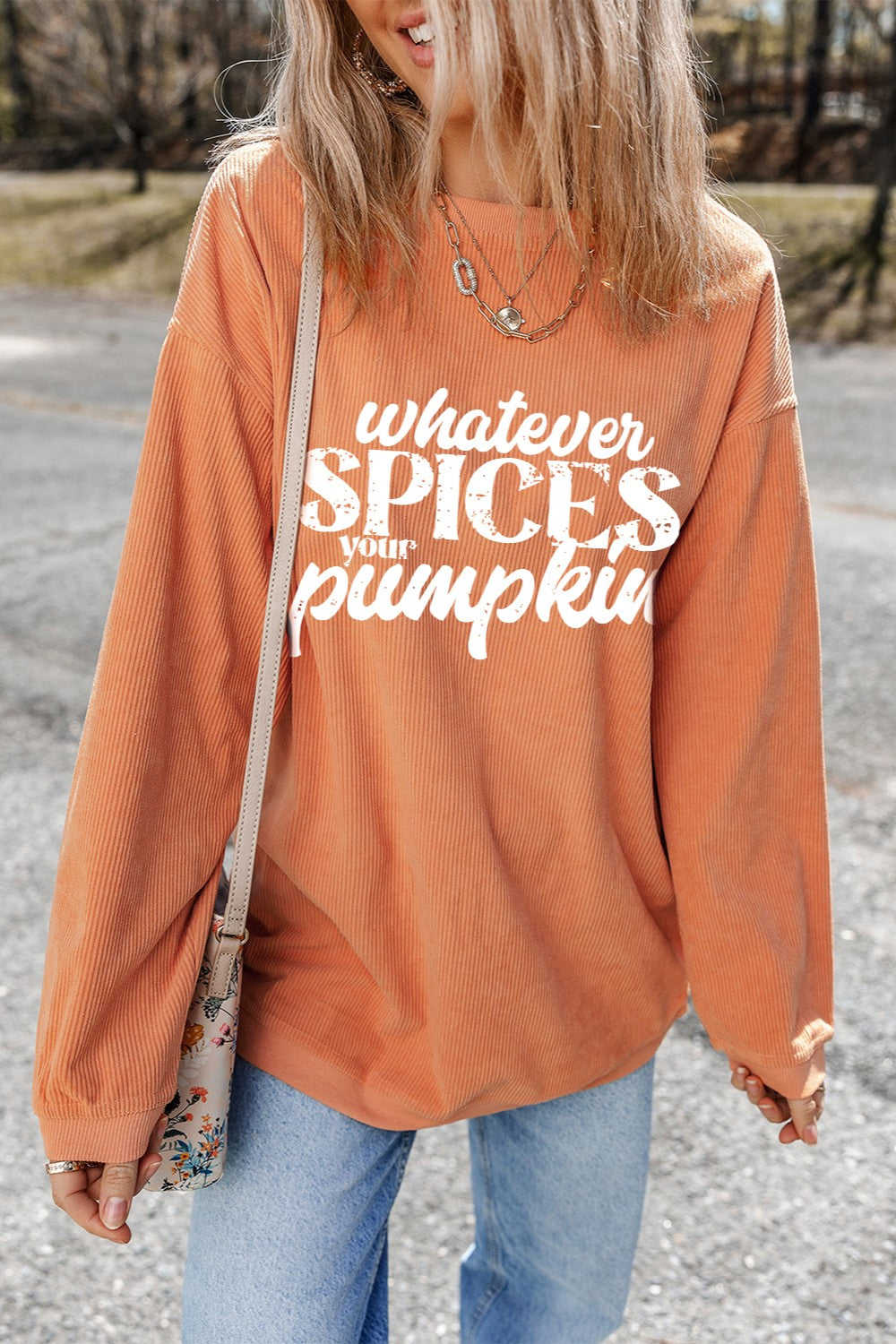 Whatever Spices Your Pumpkin Oversize Sweatshirt