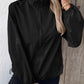 Pocketed Zip Up Long Sleeve Jacket