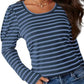 Striped Round Neck Long Sleeve T-Shirt