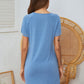 Round Neck Short Sleeve Lounge Dress