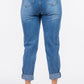 American Bazi High Waist Pleated Mom Jeans