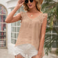 Tie Back V-Neck Ruffled Blouse