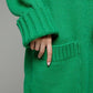 Pocketed Open Front Dropped Shoulder Cardigan