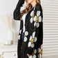 Floral Button Down Longline Cardigan