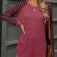 Striped Round Neck Long Sleeve T-Shirt