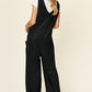 Double Take Full Size Sleeveless Wide Leg Jumpsuit with Pockets