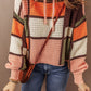 Drawstring Color Block Mock Neck Sweater