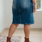 Always Be There Cargo Denim Skirt