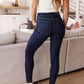 Celecia High Waist Hand Sanded Resin Skinny Jeans