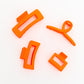 Claw Clip Set of 4 in Orange