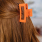 Claw Clip Set of 4 in Orange