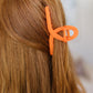 Claw Clip Set of 4 in Orange