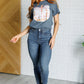 Gingham Pumpkin With Bow Graphic Tee