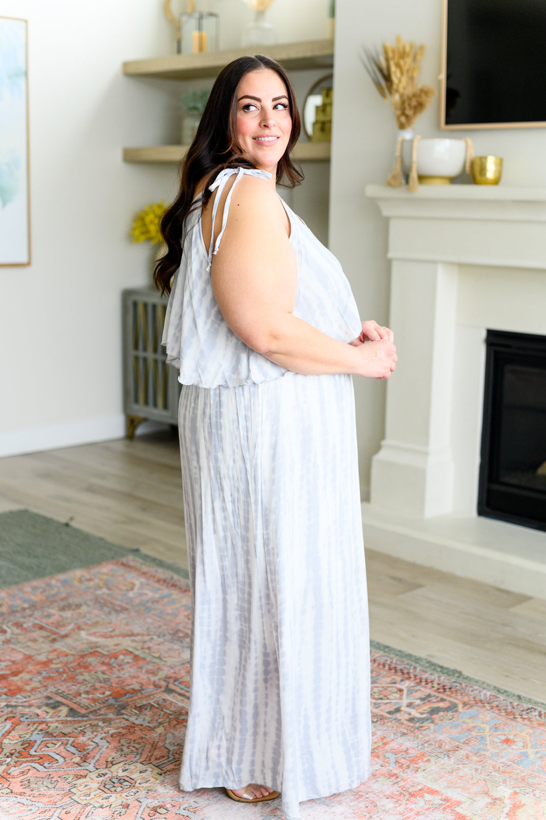 No More Gray Skies Maxi Dress