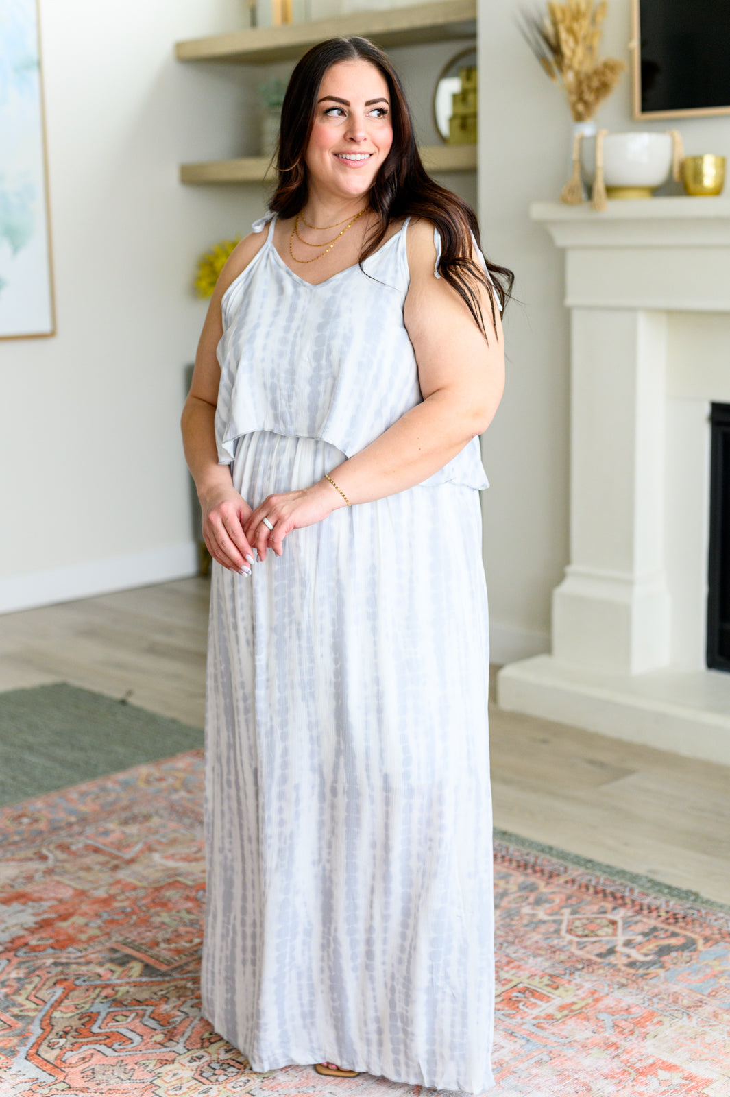 No More Gray Skies Maxi Dress