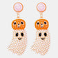 Halloween Ghost Shape Dangle Earrings