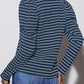 Striped Round Neck Long Sleeve T-Shirt