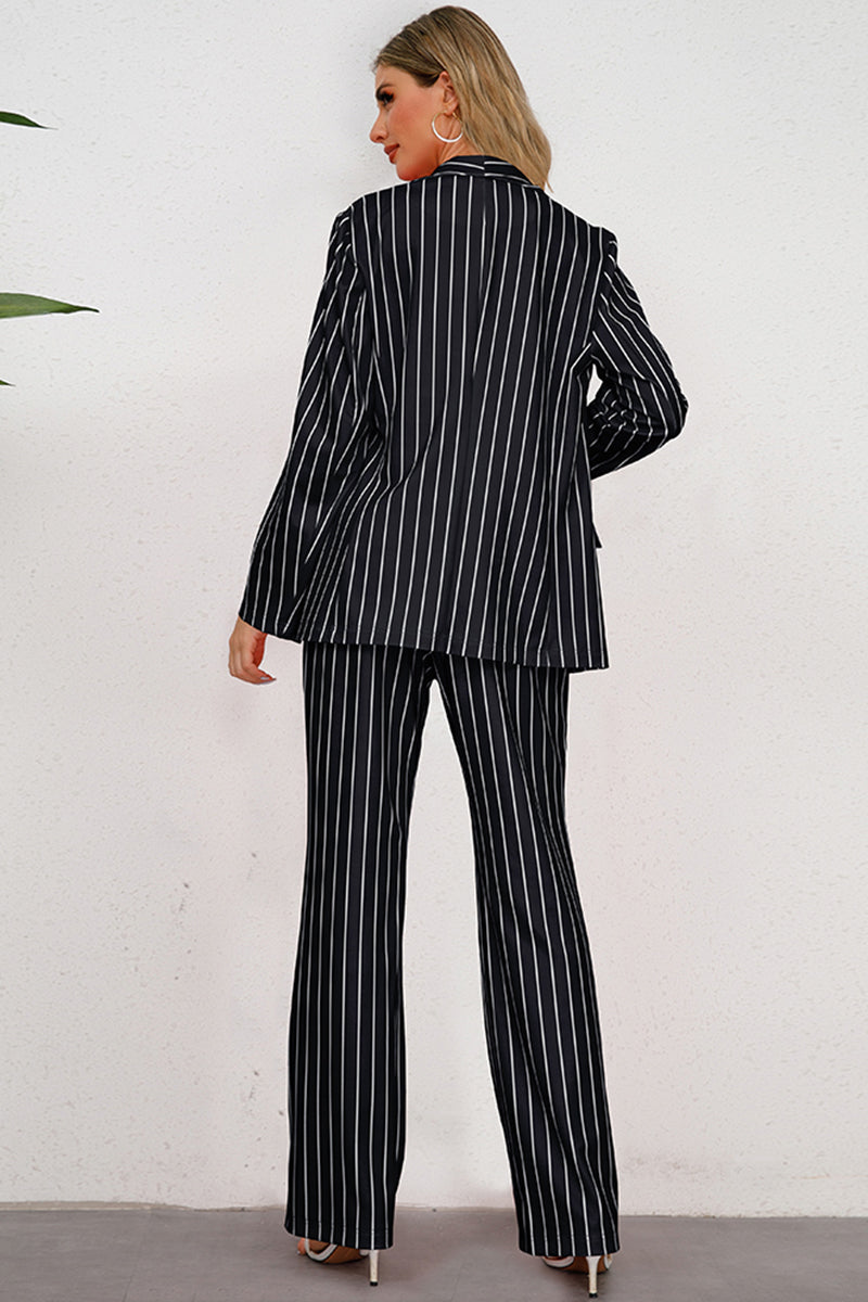 Striped Long Sleeve Top & Pants Set