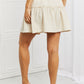 Zenana Carefree Linen Ruffle Skirt