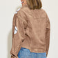 Baseball Sequin Dropped Shoulder Raw Hem Jacket