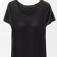 Round Neck Modal T-Shirt with Bra