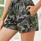 Printed Elastic Waist Shorts