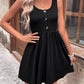 Scoop Neck Wide Strap Mini Tank Dress