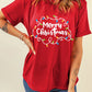 MERRY CHRISTMAS Round Neck Short Sleeve T-Shirt