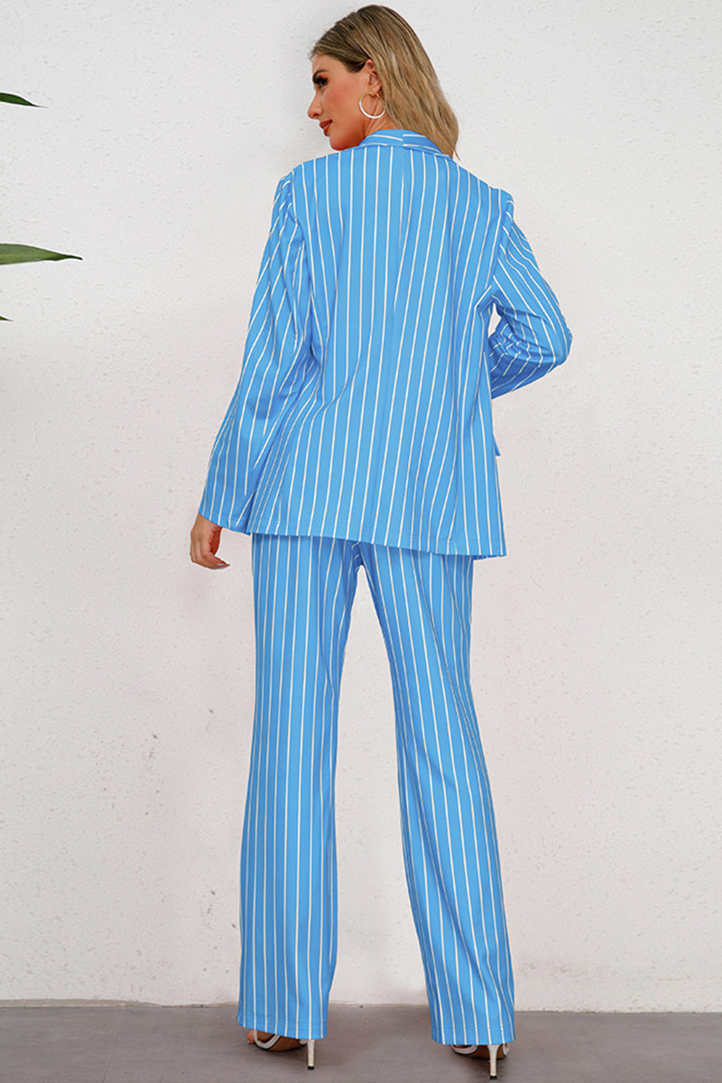 Striped Long Sleeve Top & Pants Set