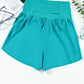 Pocketed High Waist Swim Shorts