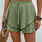 Tied Layered High Waist Shorts