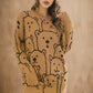 bear print sweater dress