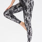 Snakeskin Slim Fit Wide Waistband Long Leggings